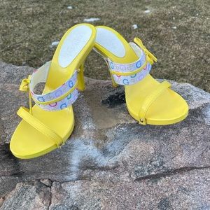 Guess by Marciano    Yellow Mules  Show Stopper